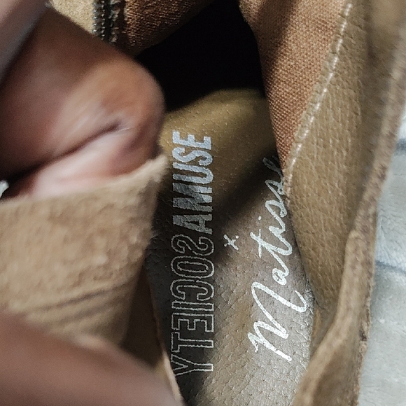 Society Amuse Matisse Brown Suede Ankle Boots Size 9M - Picture 7 of 9